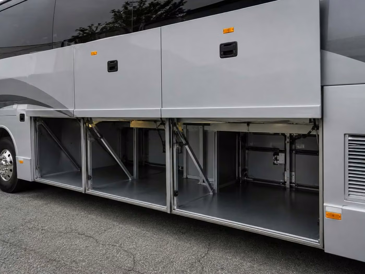 englewood charter bus under bus storage